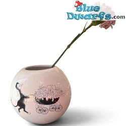 Oval Vase Dubout – Cat with the Baby Carriage - Dubout Cat - Parastone - 15 cm
