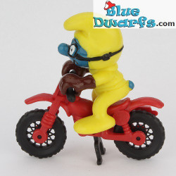 40231: Motocross Fahrer Schlumpf *gelb* (Superschlumpf)