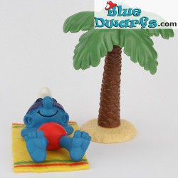 40261: Holiday Smurf with palmtree (Super smurf/MIB)
