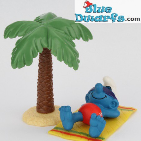 40261: Vakantie Smurf onder palmboom (Super smurf/MIB)