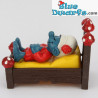 40240: Smurf in bed *rode paddestoelen* (Supersmurf)