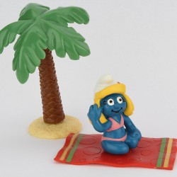 40262: Vakantie Smurfin met palmboom (Supersmurf)