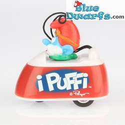 6 x pitufo en coche *Pull back racer* CalamitiCAR