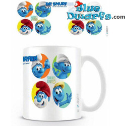 1x tazza di caffè "Viaggio nella foresta segreta"/ VERLOREN DORP: SMURFS UNITED (32,5 cl)