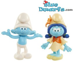 Clumsy smurf and Smurflily (Smurfs 3: The lost village) *Jakks Pacific *