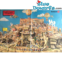 Poster 'Smurfendorp' Schleich (67 x 95 cm)