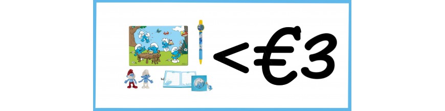 Smurf items (max. €3,00) 