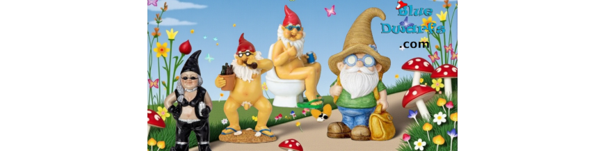 Naughty garden gnomes