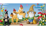 Naughty garden gnomes