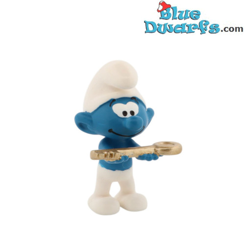 20795: Smurf with key (2017) - Schleich - 5,5cm