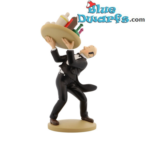 Nestor au plateau - Tintin - Figurine Résine - Nr. 42189 - 15cm