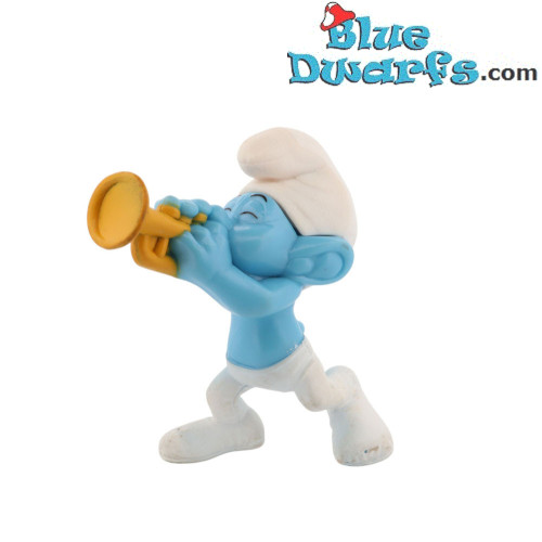 Schtroumpf musicien - Figurine en plastique - McDonald’s Happy Meal (2013) - 8 cm