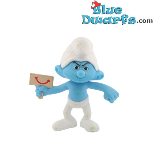 Puffo brontolone - Figura in plastica - McDonald’s Happy Meal (2013) - 8 cm