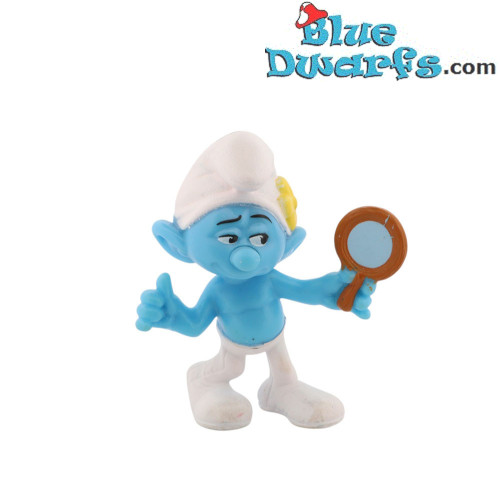 Schtroumpf coquet - Figurine en plastique - McDonald’s Happy Meal (2013) - 8 cm