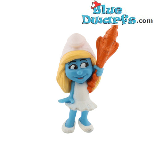 Schlumpfine mit Drachenstab - Plastikfigur - McDonald’s Happy Meal (2013) - 8 cm