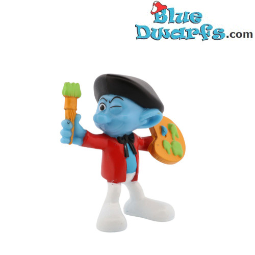 Toulousi Schlumpf - Plastikfigur - McDonald’s Happy Meal (2011) - 8 cm