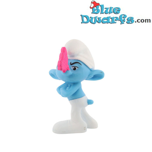 Grouchy smurf with butterfly - Plastic figure - McDonald’s Happy Meal (2011) - 8 cm