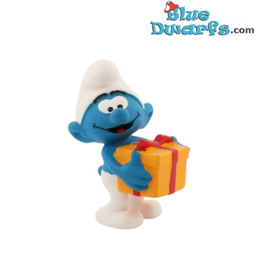 20816: Lolsmurf met cadeau (2019) - Schleich - 5,5cm