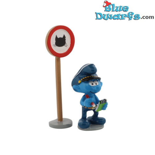Pixi origine Código de la Circulación II (2022): Pitufo policía - Figura  Metálicas - 4/6,5cm - 2022