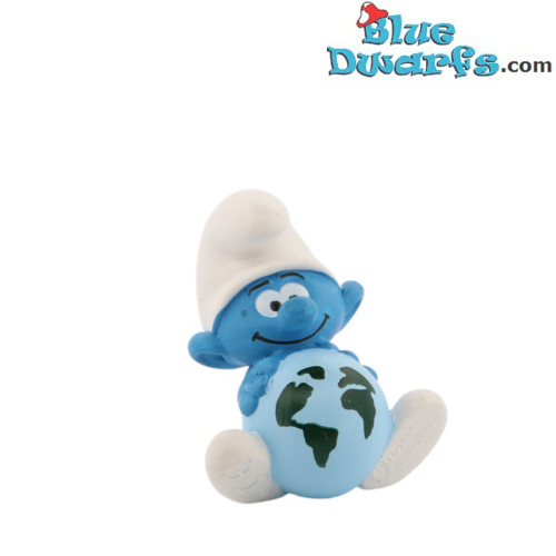 20844: Pitufo sostenible con globo terráqueo (2023) - Schleich - 5,5cm