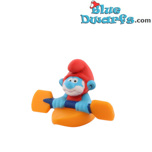 Papa Smurf in Canoe - Mc Donalds Happy Meal - Schleich - 2024 - 5,5cm