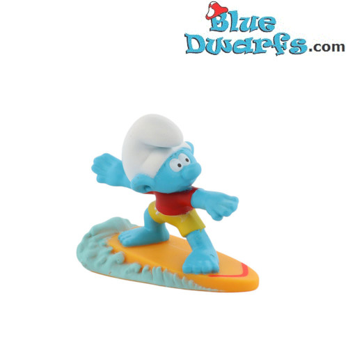 Jokey Smurf on a surfboard - Mc Donalds Happy Meal - Schleich - 2024 - 5,5cm