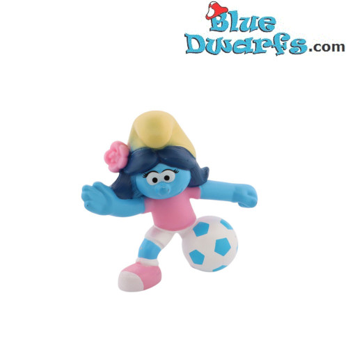 Smurfbloesem speelt voetbal - McDonald's Happy Meal - Schleich - 2024 - 5,5 cm