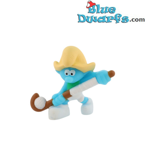 Puffo Contadino che Gioca a Hockey - McDonald's Happy Meal - Schleich - 2024 - 5,5cm