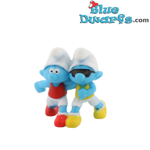 Pitufo de Atletismo Adaptado con Guía - McDonald's Happy Meal - Schleich - 2024 - 5,5cm