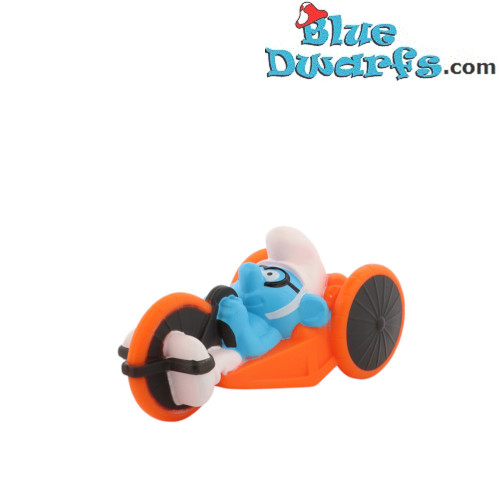 Para-fietser Brilsmurf - McDonald's Happy Meal - Schleich - 2024 - 5,5 cm