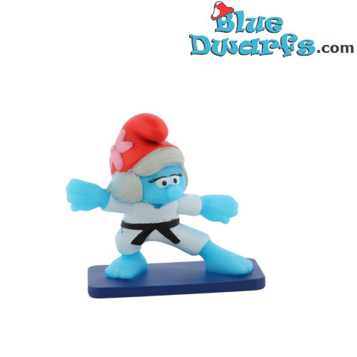 Pitufina Pitufisauce en pose de karate - McDonald's Happy Meal - Schleich - 2024 - 5,5cm