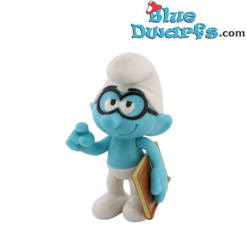 Brainy smurf with book – Plastic figure – Burger King (2025) – 9 cm