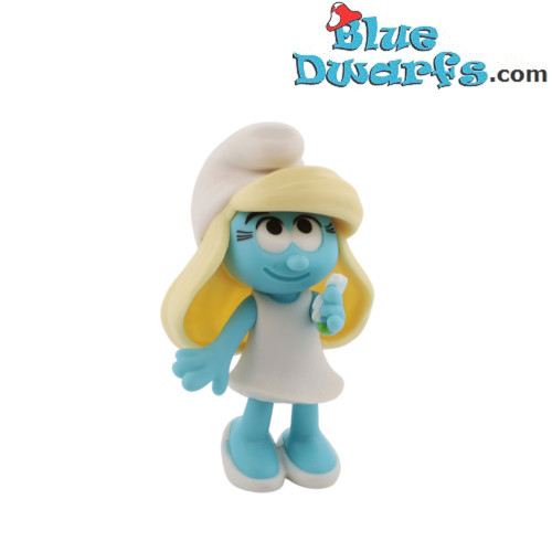 Schlumpfine mit Blume - Plastikfigur - Burger King (2025) - 9 cm