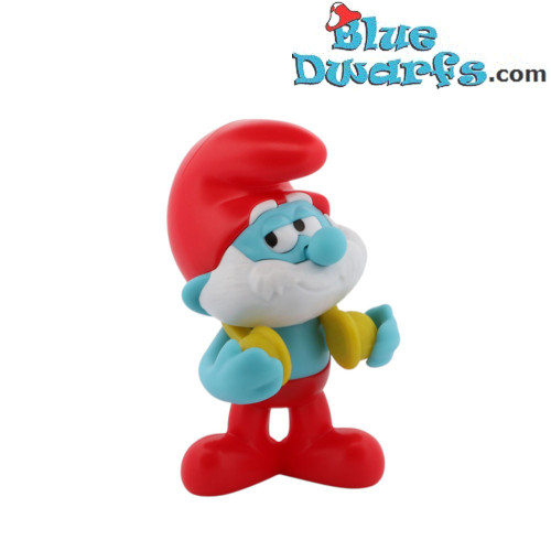 Papa smurf with headphones - Plastic Figurine - Burger King (2025) - 9 cm