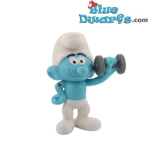 Puffo forzuto - Figura in plastica – Burger King (2025) – 9 cm