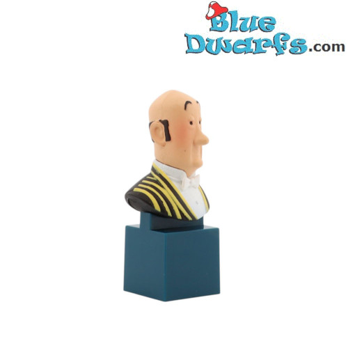 Petit buste de Nestor - Figurine en plastique Tintin - Moulinsart (2017) - 7,5 cm
